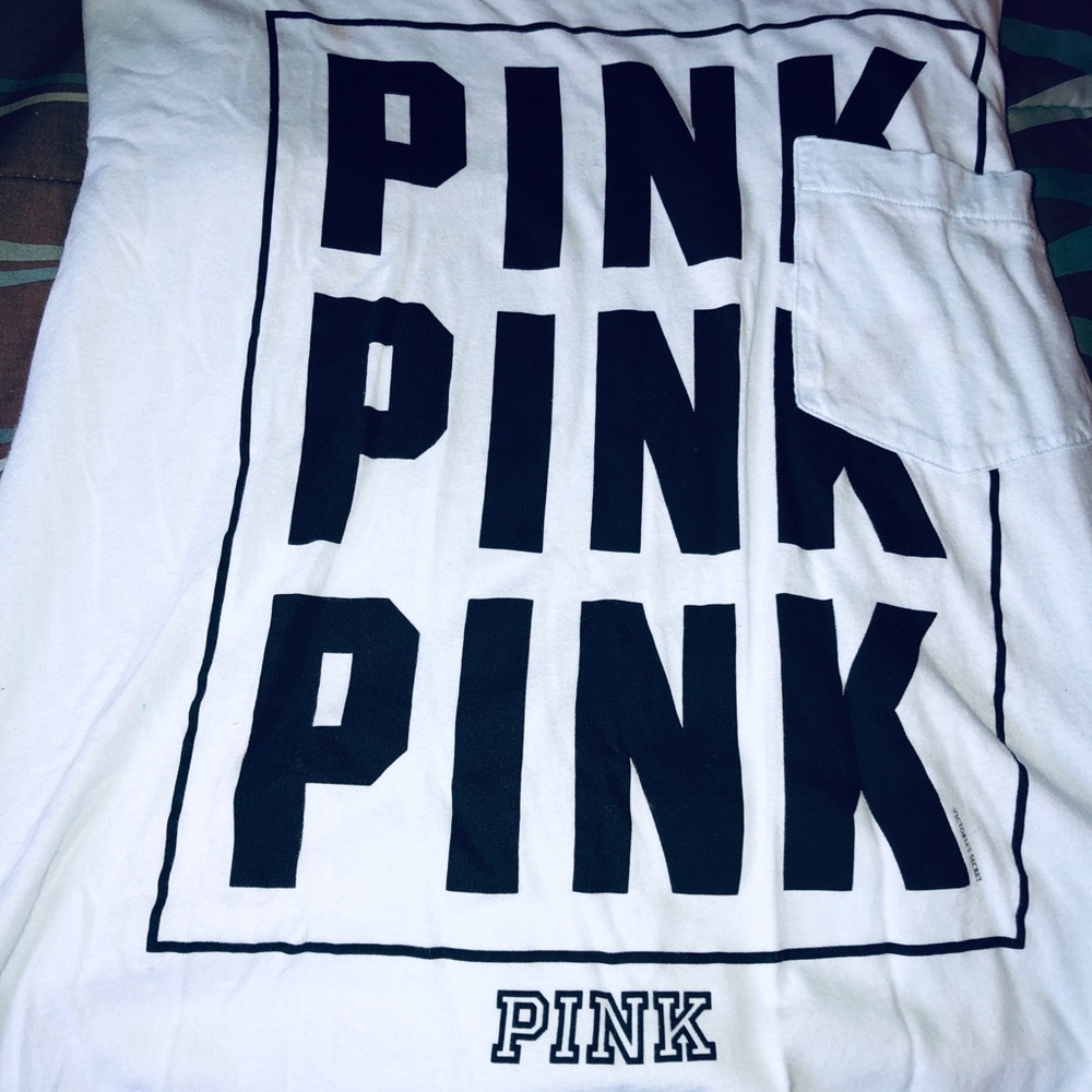 VS Pink light blue med Campus Long Sleeve shirt